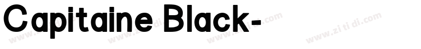 Capitaine Black字体转换